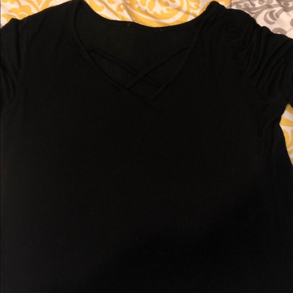 Black crop top